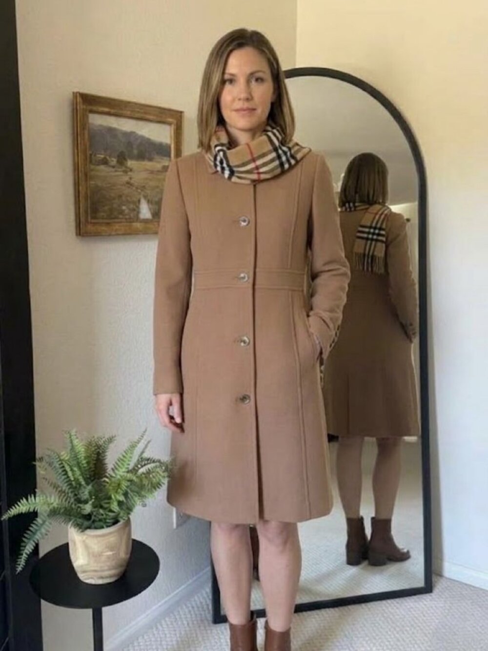 J.Crew Italian Double-Cloth Wool Coat Camel Size 10T Thinsulate